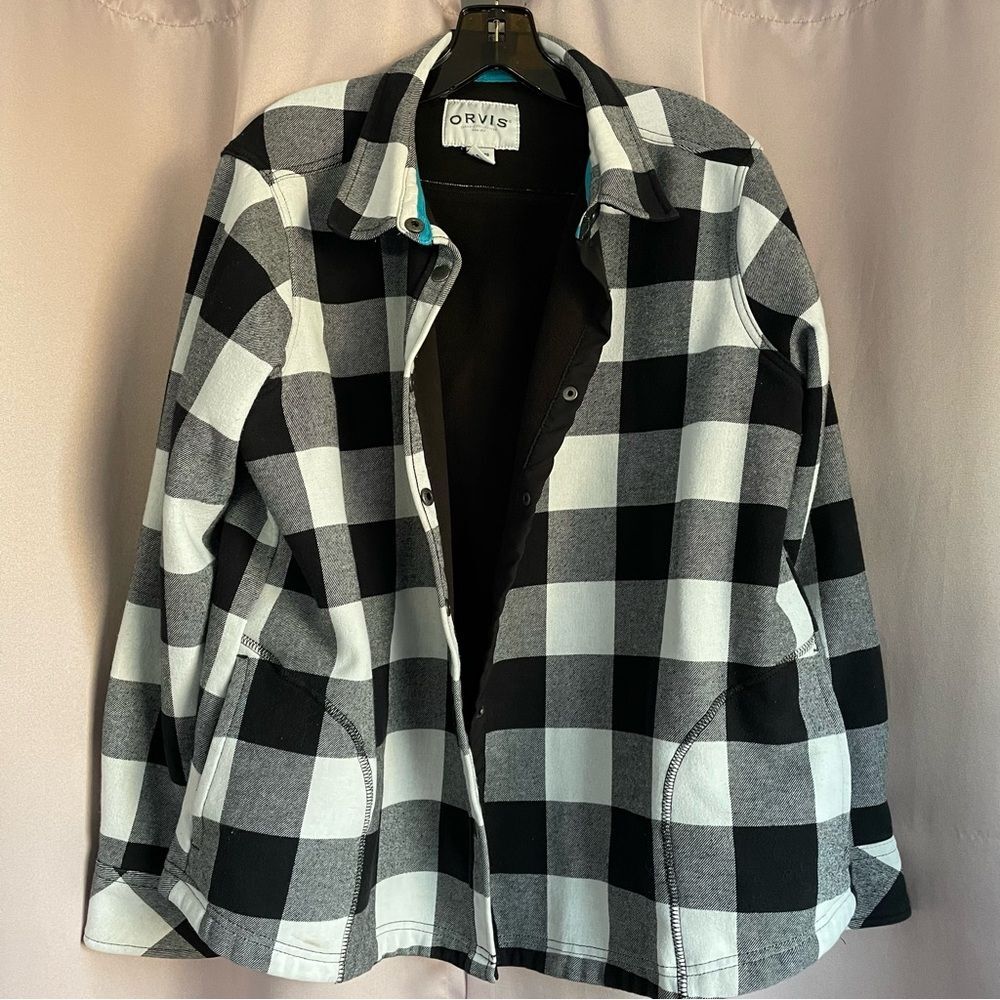 Orvis Black and White Checkered Utility Jacket